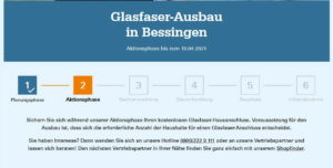Read more about the article Zweite 2021er Information zum Breitbandausbau